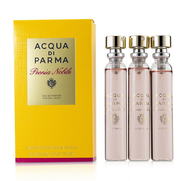 Peonia Nobile Leather Purse Spray Refills Eau De Parfum - 3x20ml/0.7oz