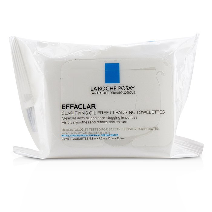 Effaclar Clarifying Oil-free Cleansing Towelettes - 25wipes