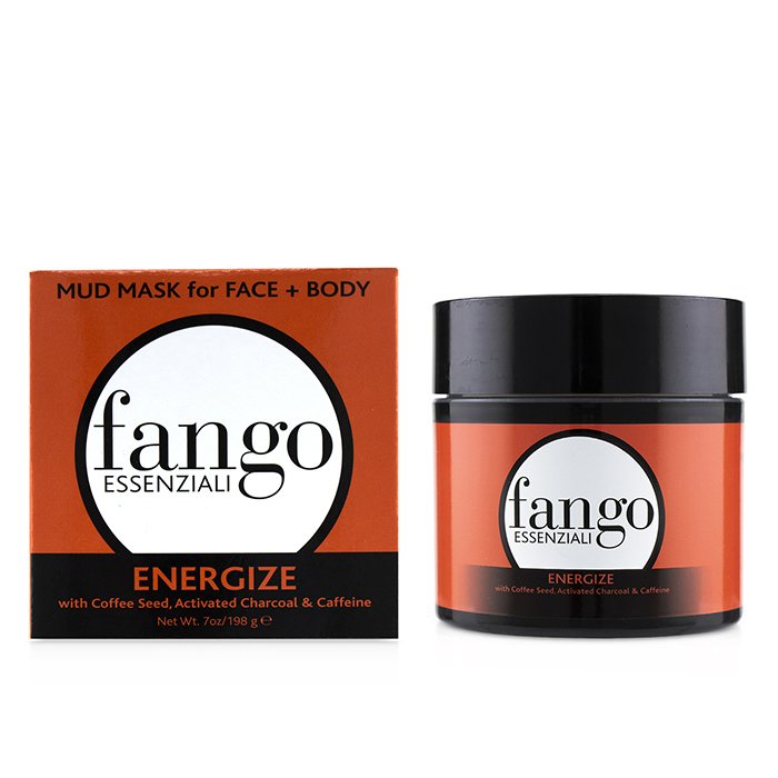 Fango Essenziali Energize Mud Mask With Coffee Seed, Activated Charcoal & Caffeine - 198g/7oz