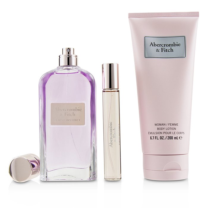 First Instinct Coffret: Eau De Parfum Spray 100ml/3.4oz + Body Lotion 200ml/6.7oz + Eau De Parfum Spray 15ml/0.5oz - 3pcs