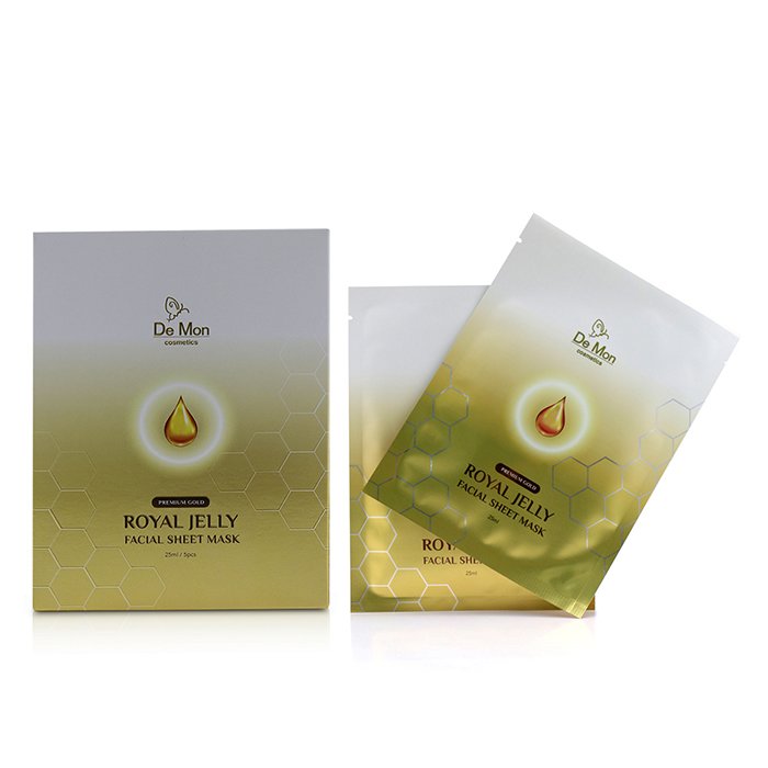 Gold Royal Jelly Facial Sheet Mask - 5x25ml/0.8oz