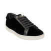 Velvet Metallic Lip Sneaker - Black