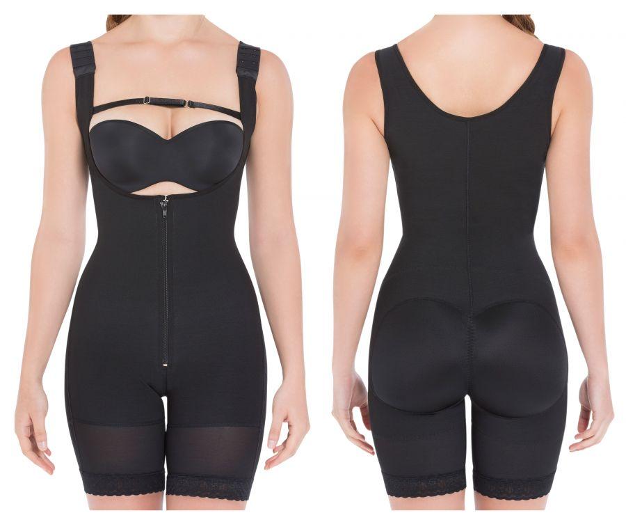 High Compression Wide Straps Mid-Thigh Bodysuit