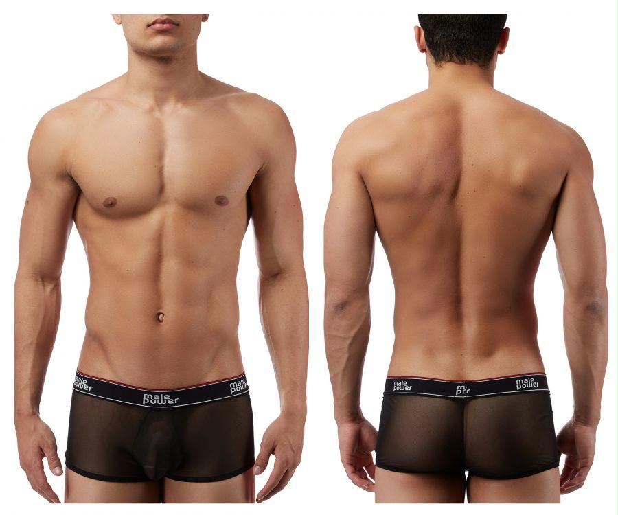 Branded Mesh Pouch Boxer Briefs