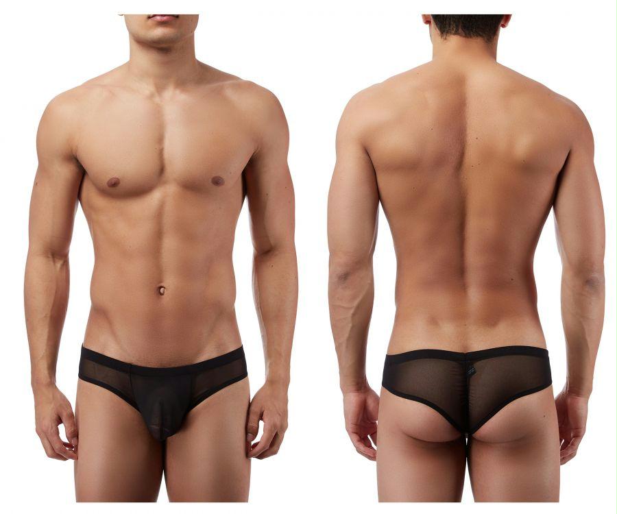Euro Male Mesh Shirred Pouch Manty Briefs