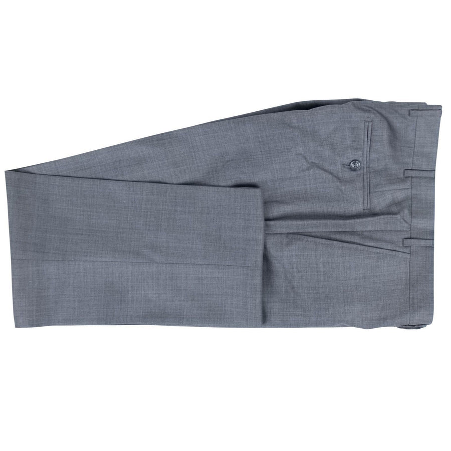 Wool Two Button Suit - Heather Gray
