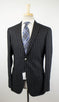 Striped Linen Blend 2 Button Sport Coat - Black