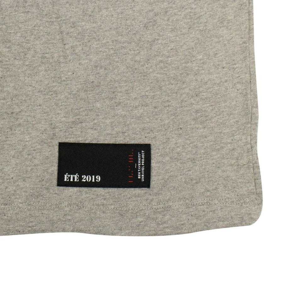 Cotton Drawstring Long Sleeve T-Shirt - Gray