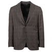 Drop 8 Plaid Cotton Blend 3 Roll 2 Button Slim Fit Suit - Brown