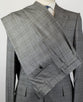 Drop 7 Plaid Wool 2 Button Suit - Light Gray