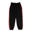 Cotton Side Tape Jogging Pants - Black