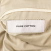 Drop 8 Cotton 3 Roll 2 Button Slim Fit Suit - Beige