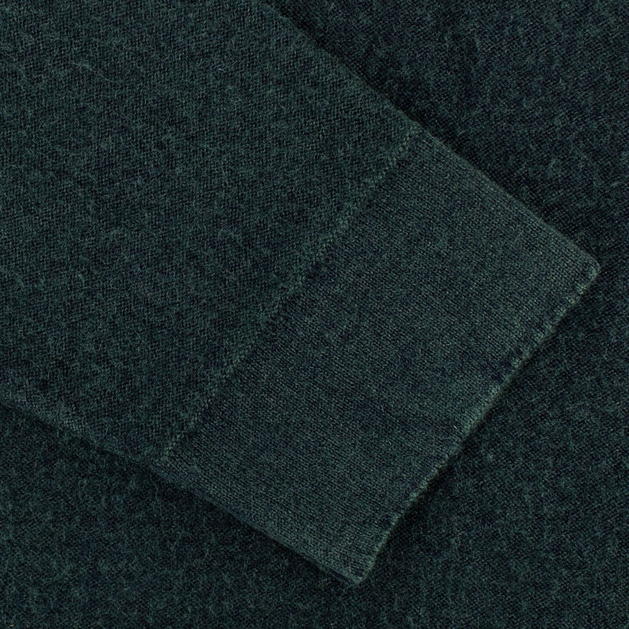 Military Green V-Neck Sweater