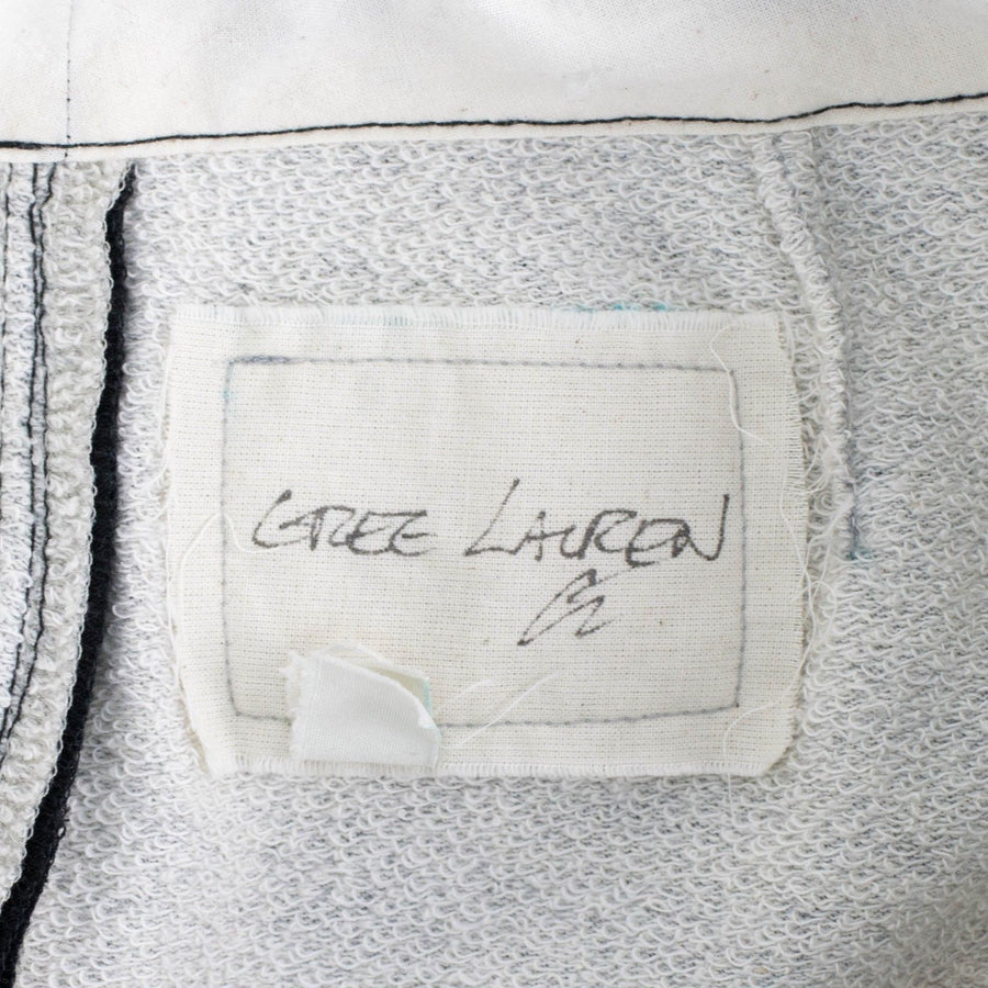 Satin W/ Drawstrings Fleece Zipper Lounge Pants - Black