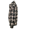 Reversible Plaid Harrington Jacket - Black / White / Tan