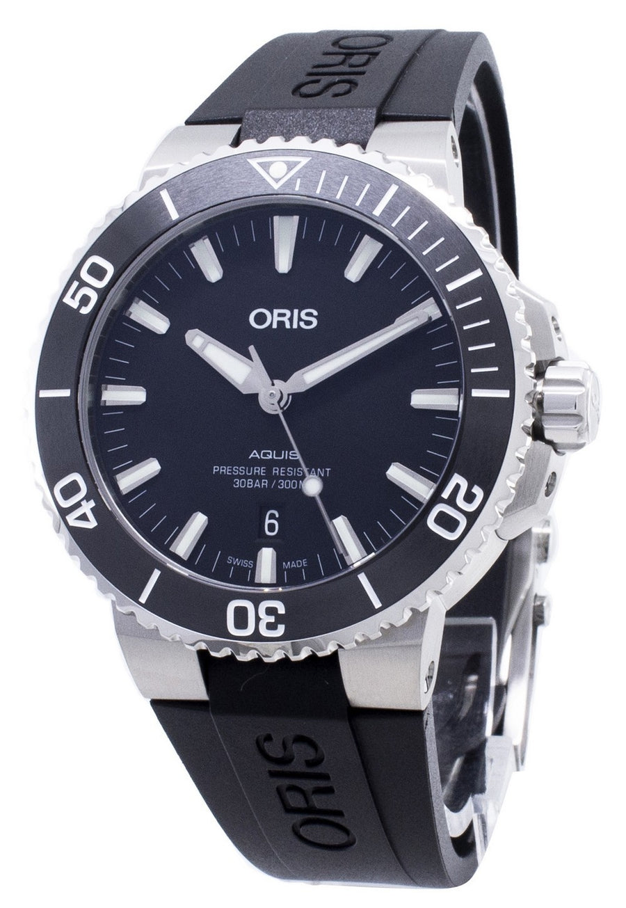 Oris Aquis Date 01 733 7730 4124-07 4 24 64eb 01-733-7730-4124-07-4-24-64eb Automatic 300m Men's Watch