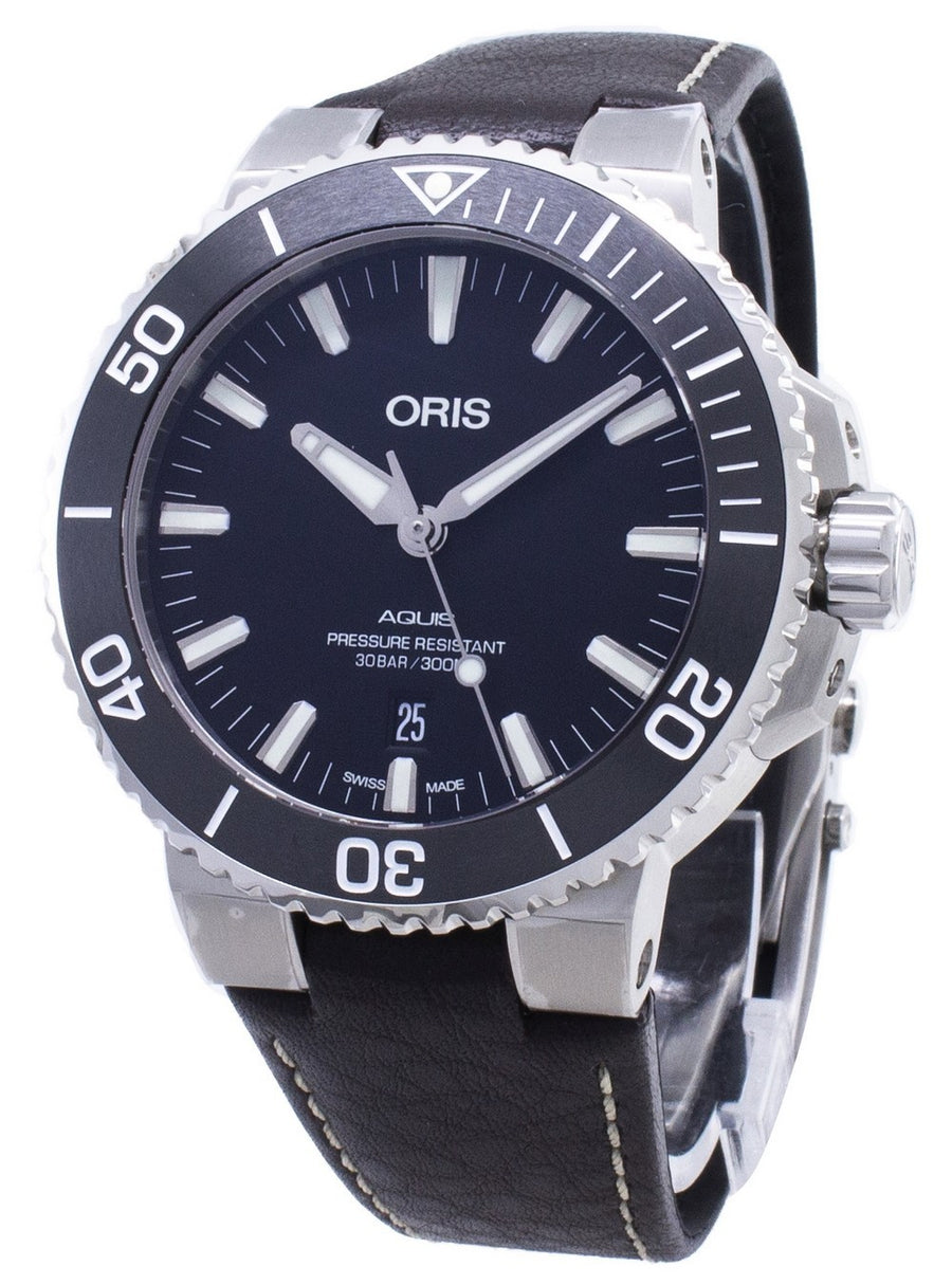 Oris Aquis Date 01 733 7730 4124-07 5 24 10eb 01-733-7730-4124-07-5-24-10eb Automatic 300m Men's Watch