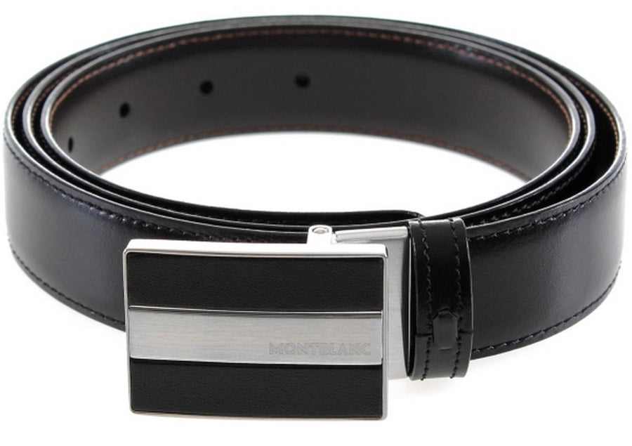 Montblanc 112962 Meisterstuck Reversible Black/brown Men's Leather Belt
