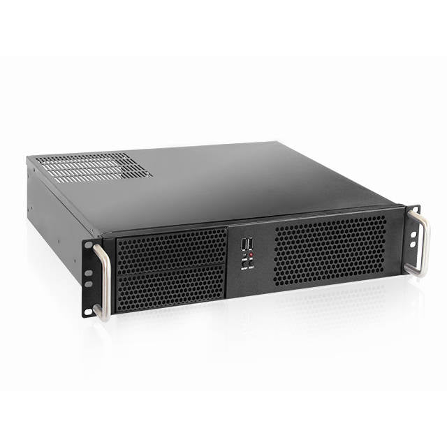 iStarUSA D Value D-214-MATX No Power Supply 2U Compact Rackmount Server Chassis (Black)