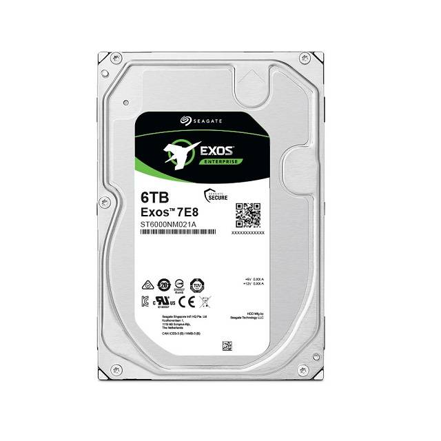 Seagate Enterprise Capacity ST6000NM021A 6TB 7200RPM SATA 6.0 GB/s 256MB Enterprise Hard Drive (3.5 inch, Exos 7E8 HDD 512E/4KN SATA)