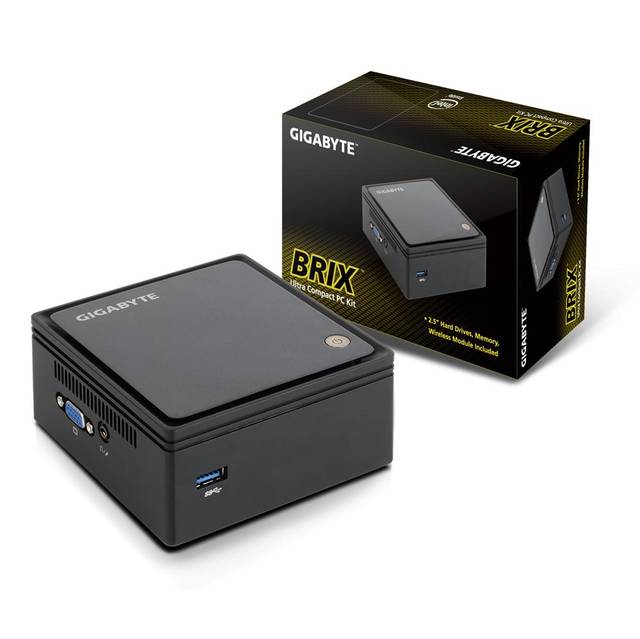 GIGABYTE GB-BXBT-1900 Intel Celeron J1900 2.00GHz/ A&V&GbE/ Mini PC Barebone System