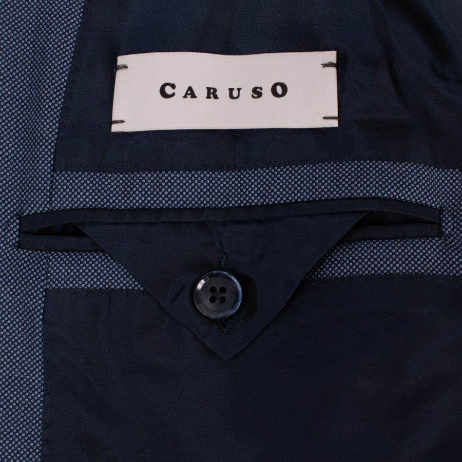 Drop 8 Birdseye Wool Three Button Suit - Blue