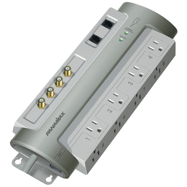 8-Outlet PowerMax(R) PM8-AV Surge Protector with Satellite & CATV Protection
