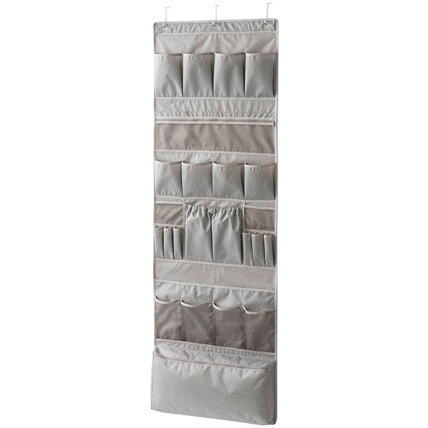 Harmony Twill Collection 25-Pocket Over-the-Door Accessory Organizer