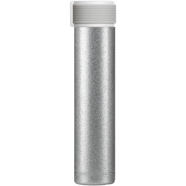 8-Ounce Skinny Glitter Water Bottle (Silver)