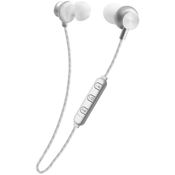 SMOOTH SOUND Stereo Bluetooth(R) In-Ear Earphones with Microphone (Silver)