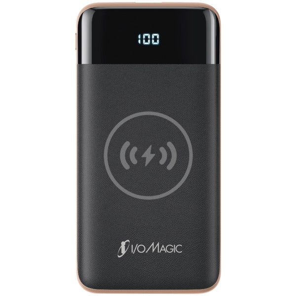 10,000 mAh Portable Power Bank with Wireless Qi(R) and USB-C(TM) Quick Charge(TM) 3.0 PD