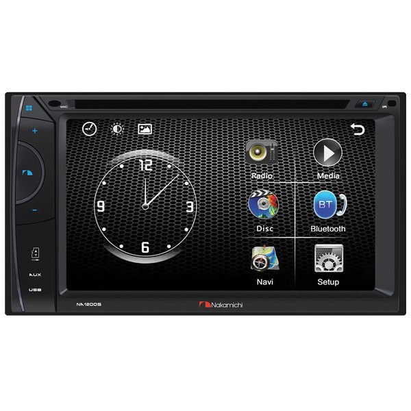 6.2-Inch WVGA Double-DIN In-Dash DVD Receiver with Bluetooth(R)
