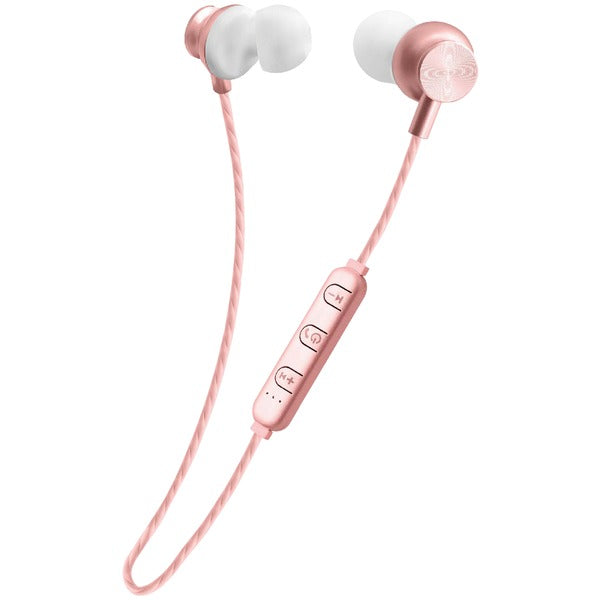 SMOOTH SOUND Stereo Bluetooth(R) In-Ear Earphones with Microphone (Rose Gold)