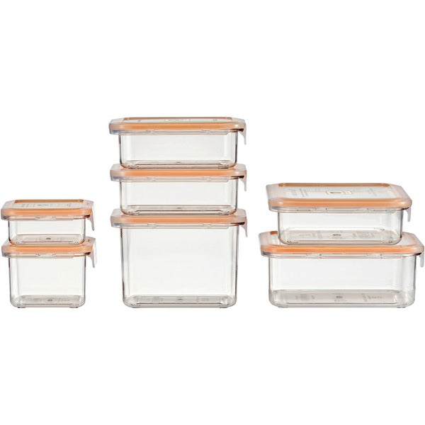 14-Piece Food Storage Container Starter Pack (Clear)