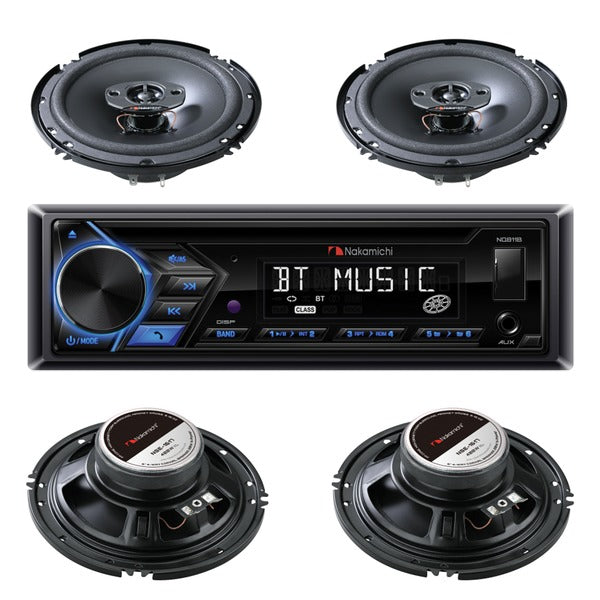Single-DIN IN-Dash CD Car Audio System Package