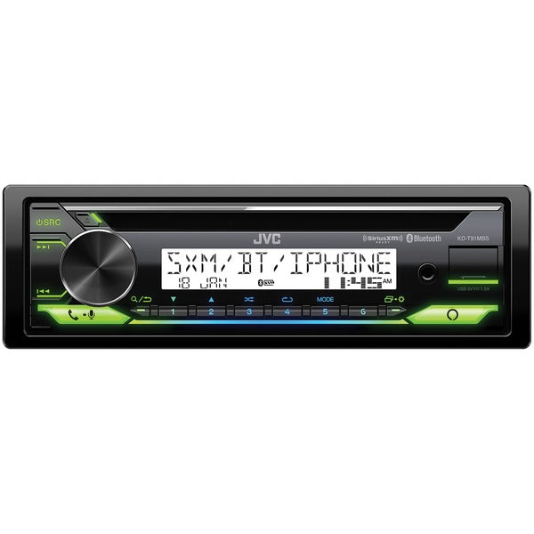 KD-T91MBS Single-DIN In-Dash Powersports/Marine AM/FM/CD Receiver with Bluetooth(R), Amazon(R) Alexa(R), and SiriusXM(R) Ready
