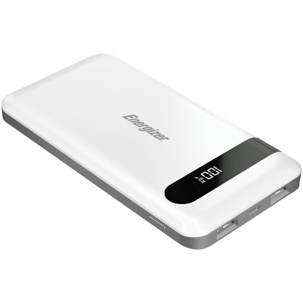 10,000 Series Power Bank with 2 USB Ports (White)