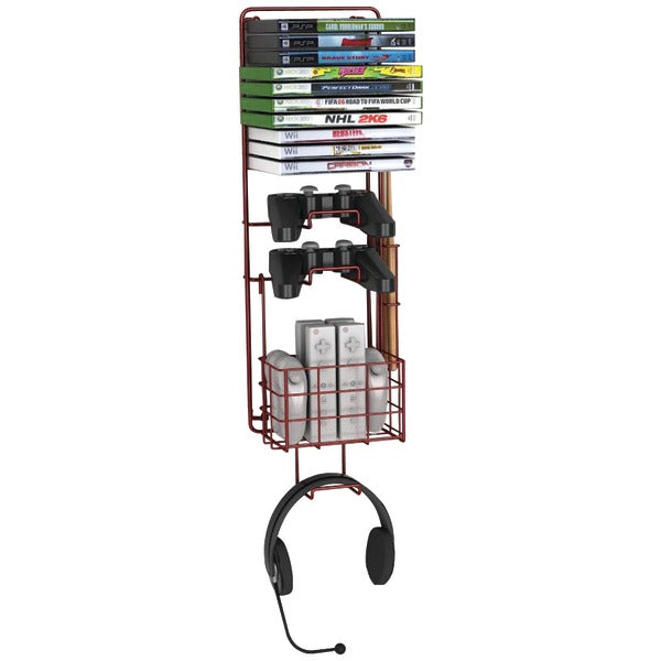 Wall-Mount Game Rack