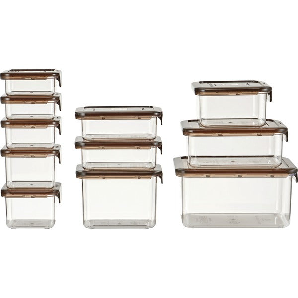 22-Piece Food Storage Container Deluxe Pack (Smoke)