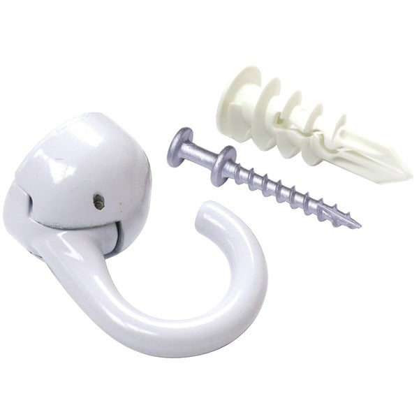 Indoor/Outdoor Elephant Ceiling Hook (White)