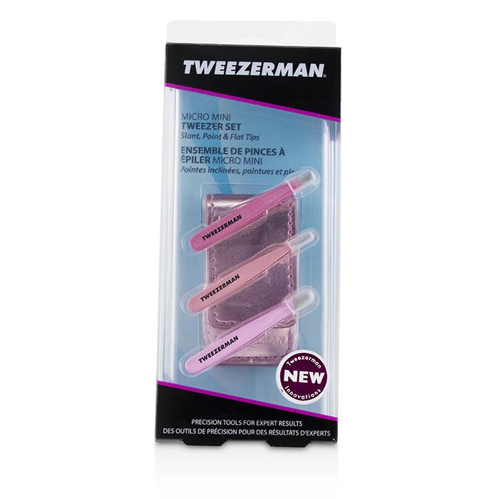Micro Mini Tweezer Set - 3pcs+1case