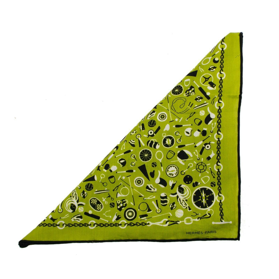 Cotton Sport 'En Vranc' 55 Bandana Scarf - Green