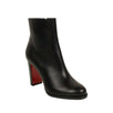 'Adox' 85mm Leather Boots Heels - Black