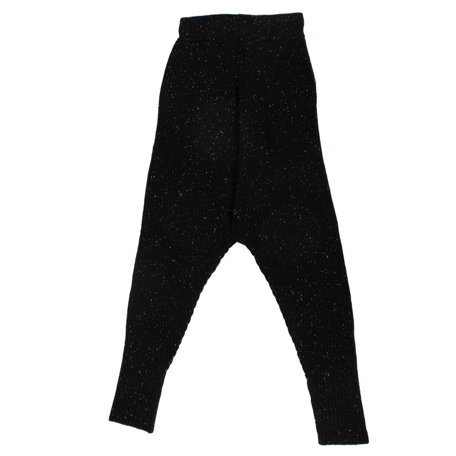 Cashmere Speckled Harem Pants - Black Galaxy