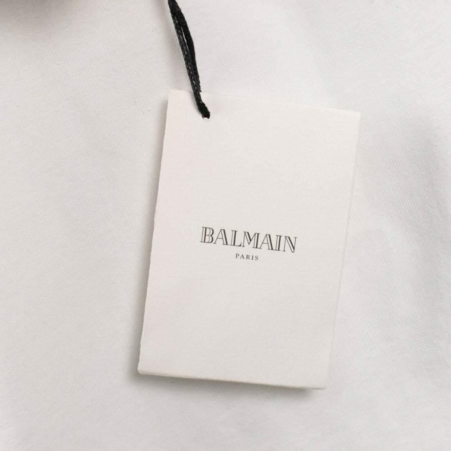 Short Sleeve Crystal Signature Cotton T-Shirt - White