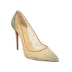 Follies Strass 100mm Mesh Pumps - Gray Glitter
