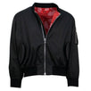 Reversible Paisley Bomber Jacket - Black/ Red