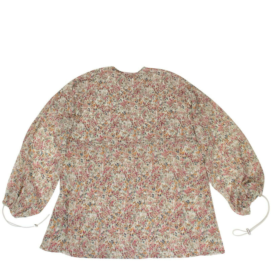 Flower Print Tunic Dress - White