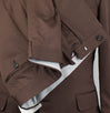 Herringbone Wool Blend 3/2 Button Suit - Brown