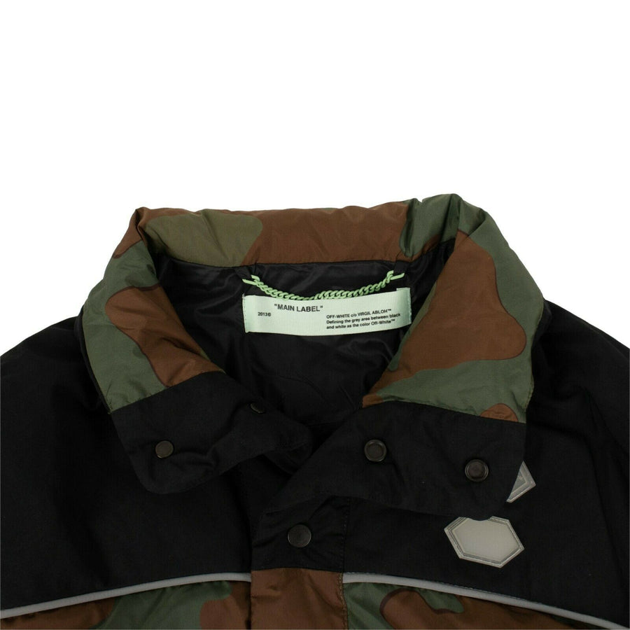 Camouflage Down Fill Puffer Jacket